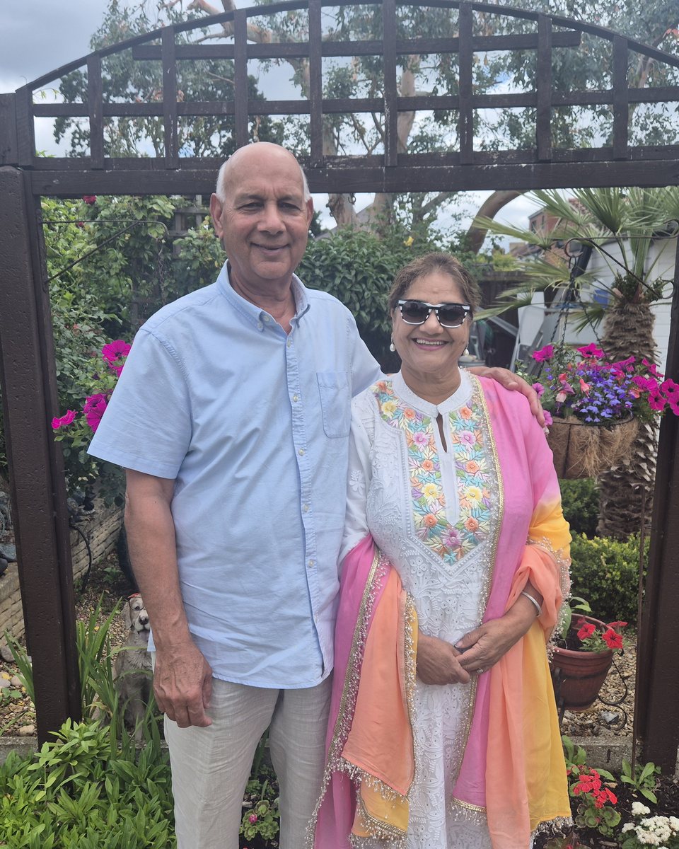 Darshan and Gurlal Sandhu at the Heron Way allotment